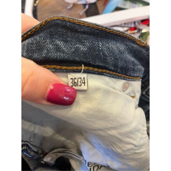 Cheap Monday Straight Leg Jeans Sonic Bail Blue sz 36/34 EUC - Picture 7 of 9